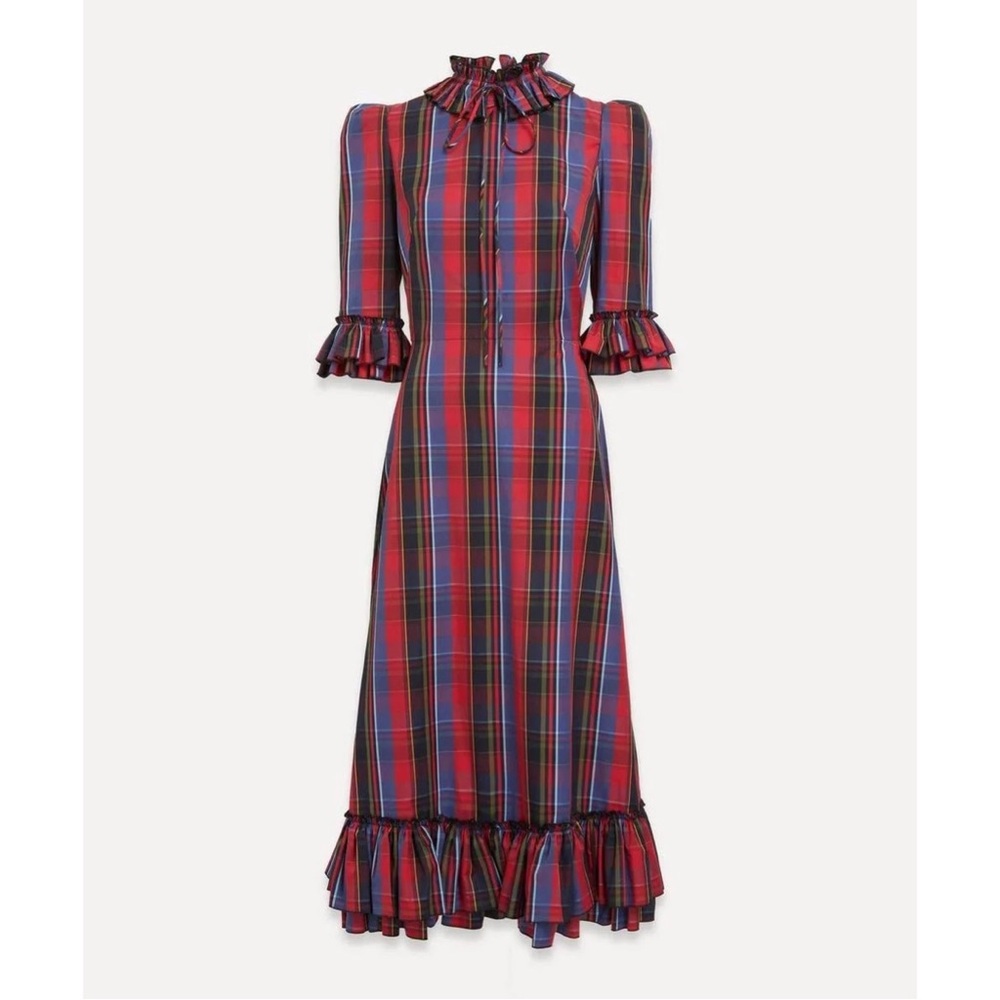 The Vampire’s Wife Kansas Dress in Red Tartan (UK 8, US 4)